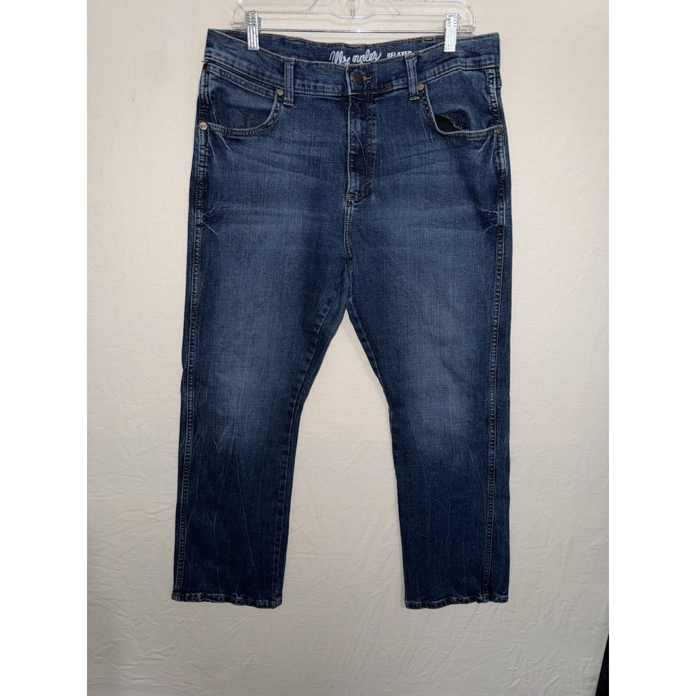 Wrangler Retro Relaxed Boot Jeans Mens 35x32 Medium Wash Western Denim (35x30)